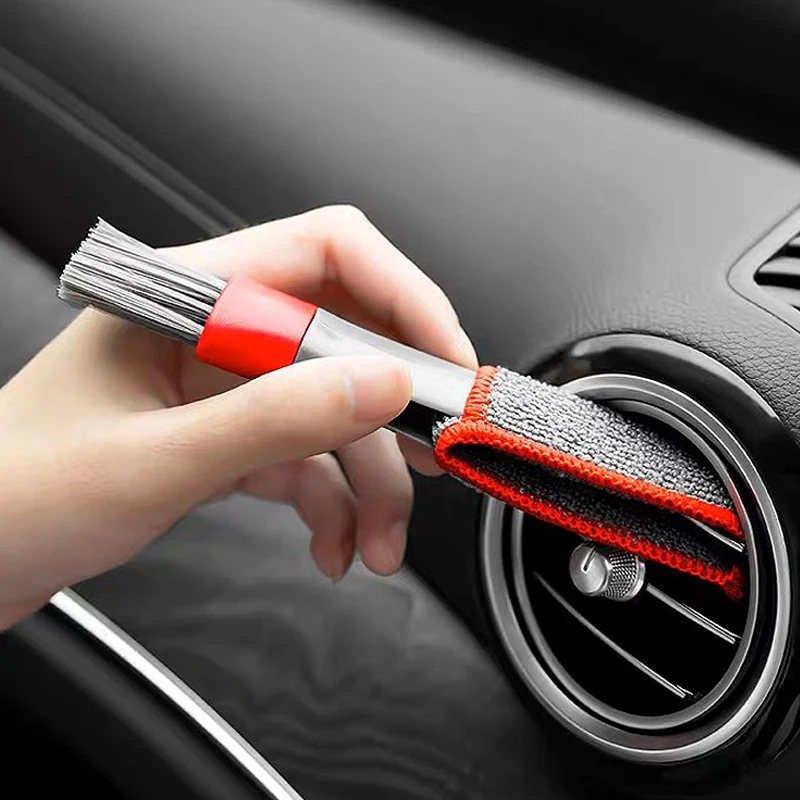 Interior Detailing Kit - Escova de cabeça dupla para ventilação