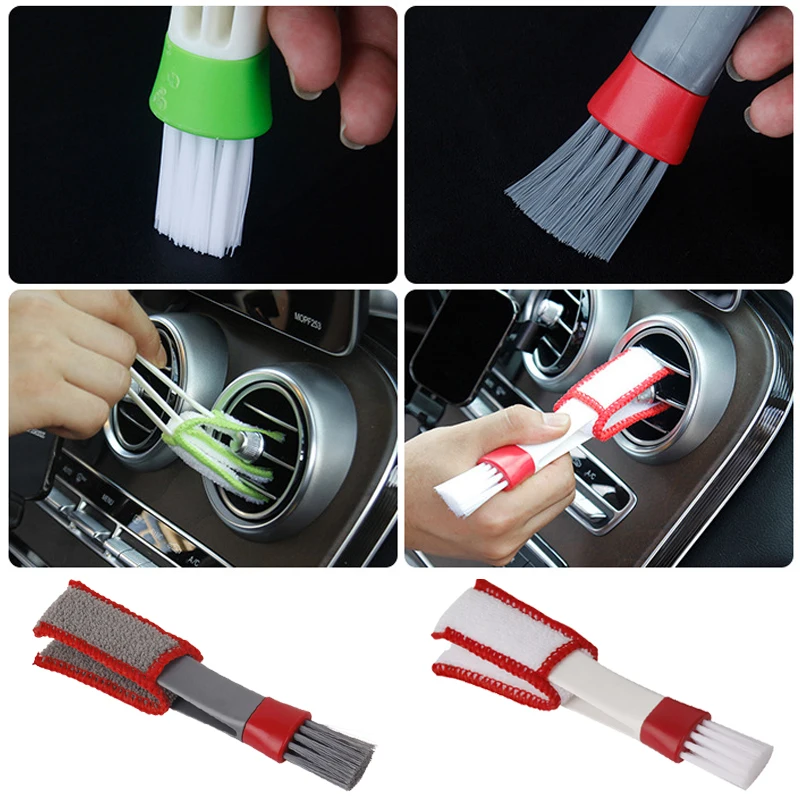 Escova de cabeça dupla para ve - Interior Detailing Kit avaliação e preço